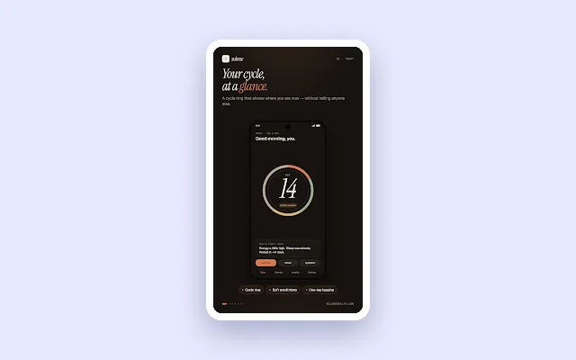 The Solene mobile application, shown on a phone screen.