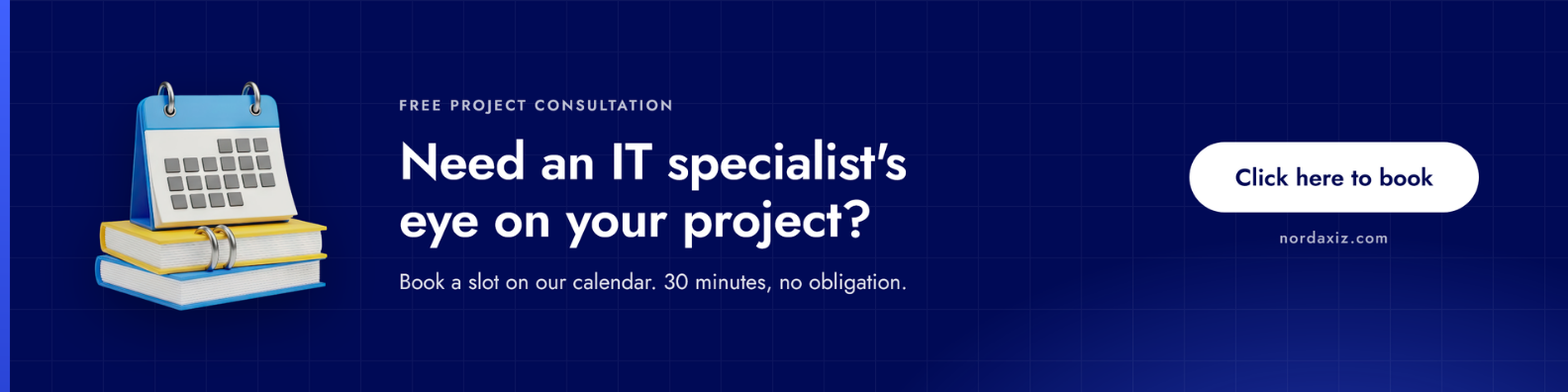 Free project consultation banner - Book Quick 30mins call, click here.