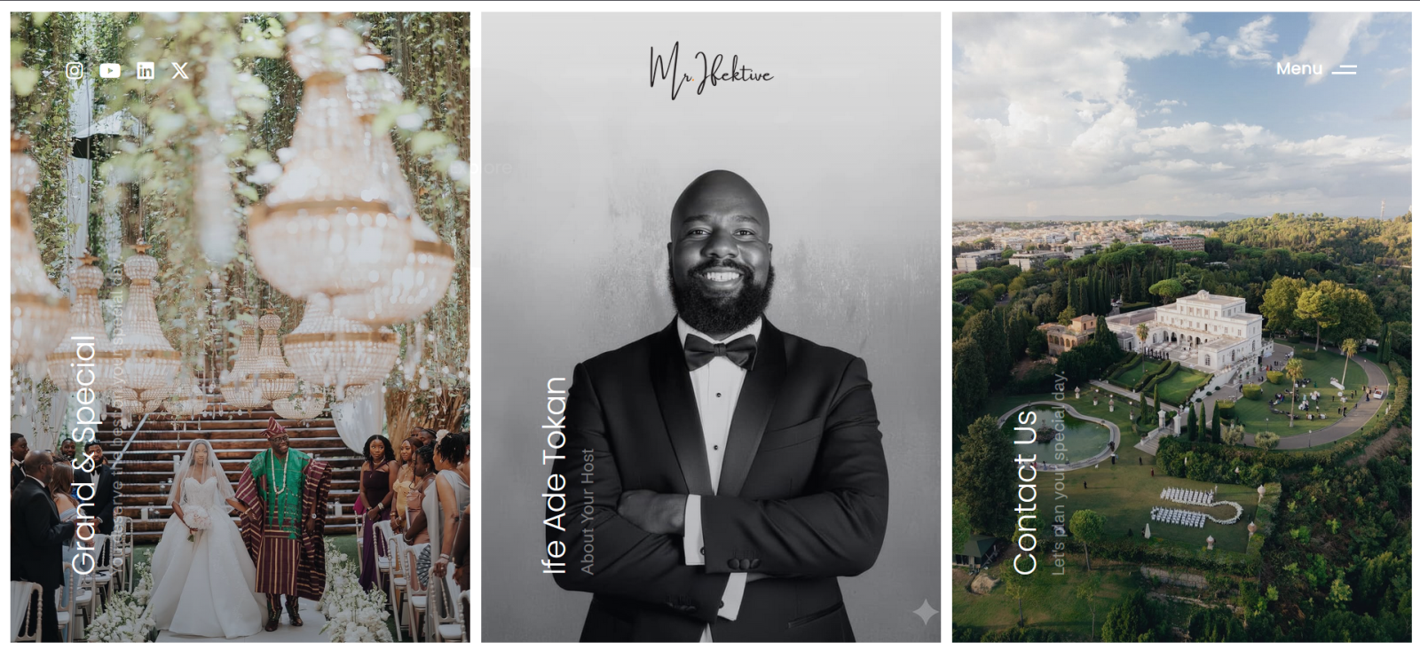 The Mr Ifektive website home page.